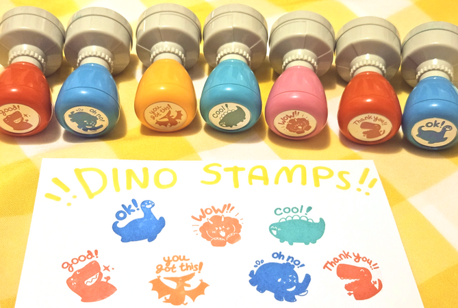 Dinosaur themed stamps (Original)