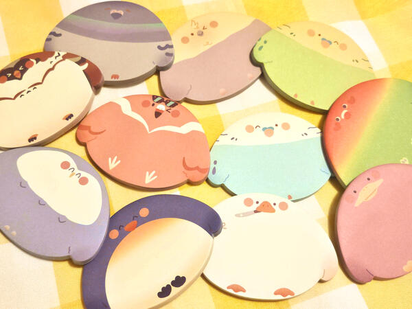 Bird themed sticky notes (original)