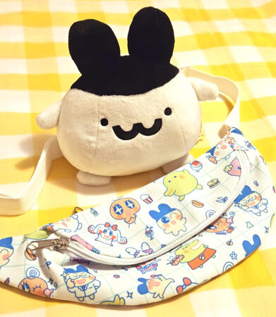 Tamagotchi inspired fanny pack.