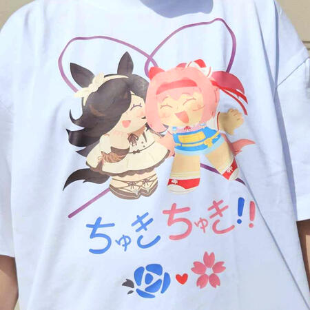 Up close shot of the artwork made for the Chuki Chuki shirts.