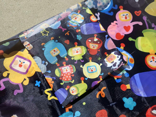 Square pocket of the Katamari eco bag